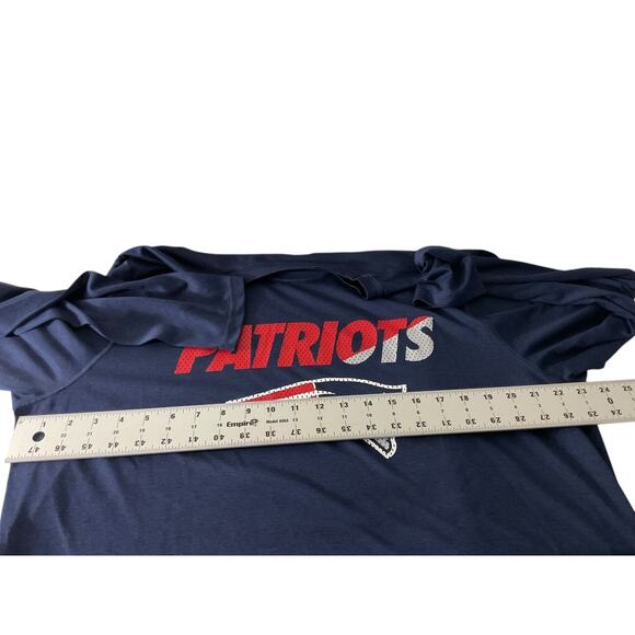New England Patriots NFL Nike Dri-Fit Long Sleeve Shirt Mens Size XL Blue - Picture 4 of 13